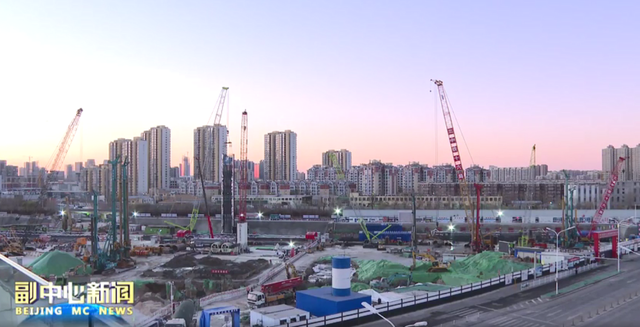 副中心交通枢纽主站房核心区桩基基础全面施工