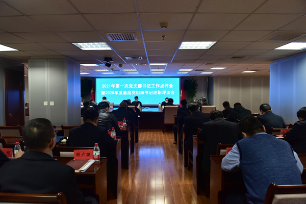 2021年第1次党支部书记工作点评会暨2020年度基层党组织书记述职评议会